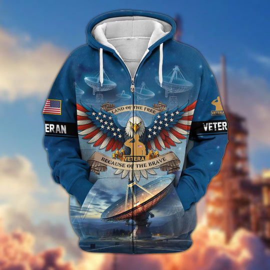 Herren Kapuzensweater mit amerikanischem Veteranenmotiv Shop Nory