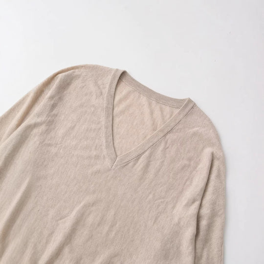 Damen Oversized V-Ausschnitt Feinstrickpullover mit Fledermausärmeln Shop Nory