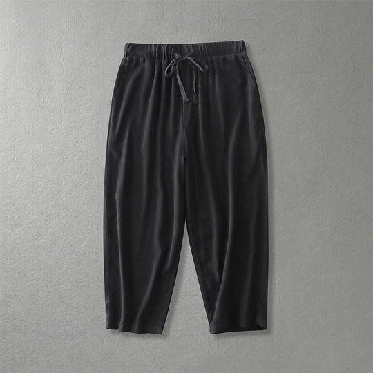 Damen Locker geschnittene Freizeit-Hose mit elastischem Bund und Tunnelzug Shop Nory