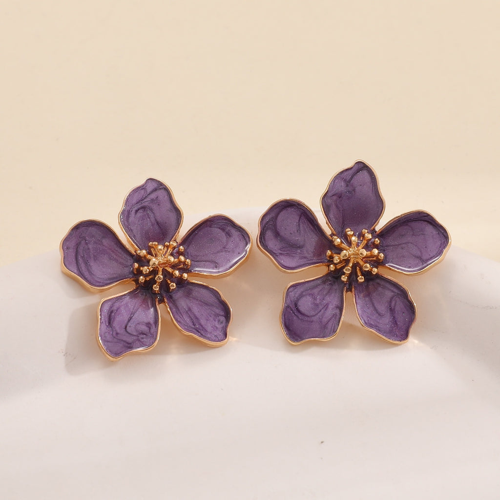 Damen Ohrringe im kunstvollen Blumenstil Shop Nory