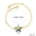 Damen Armband mit funkelndem Sternanhänger und eleganter Gliederkette Shop Nory