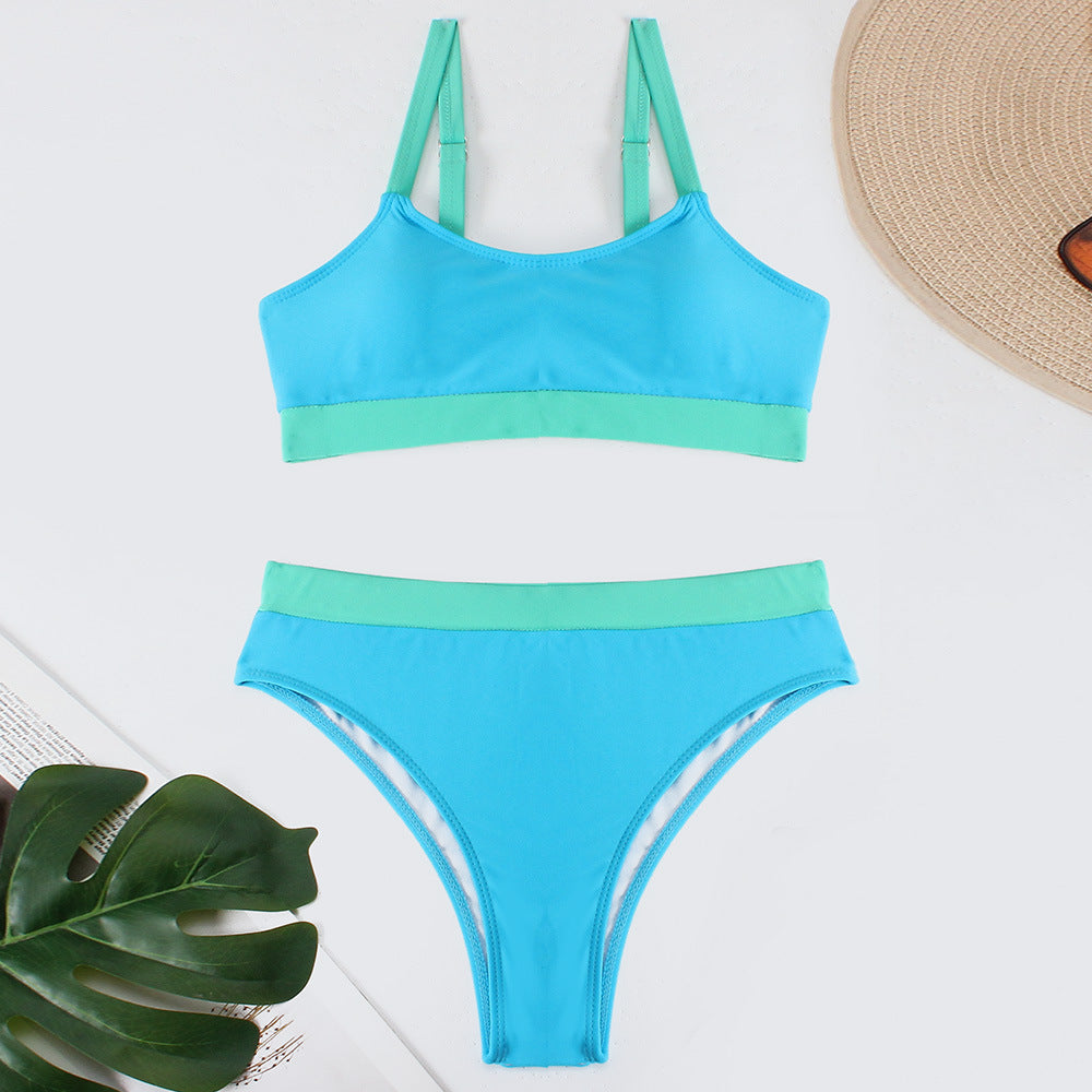 Damen Sportlicher hochtaillierter Bikini