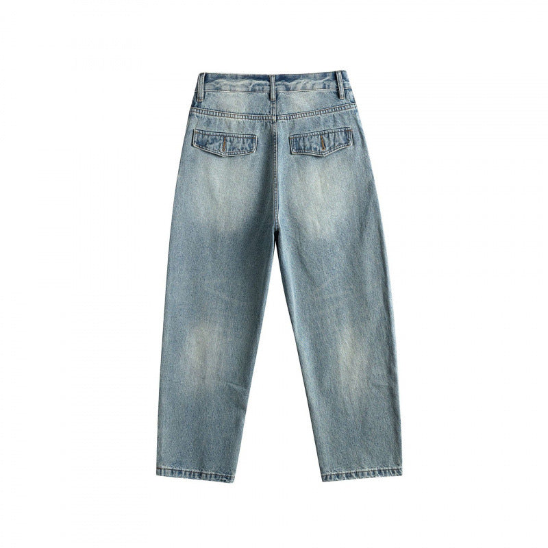 Damen Baggy-Jeans im Panel‑Design mit tiefem Bund und großen Schubtaschen Shop Nory