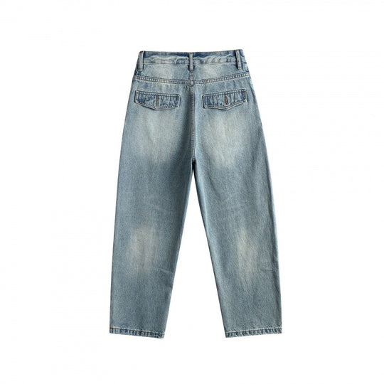 Damen Baggy-Jeans im Panel‑Design mit tiefem Bund und großen Schubtaschen Shop Nory