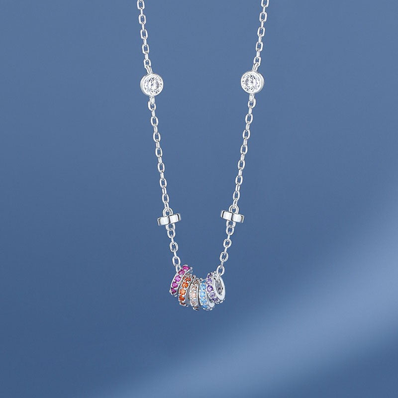Damen elegante Halskette mit luxuriös verzierten Kristallen Shop Nory