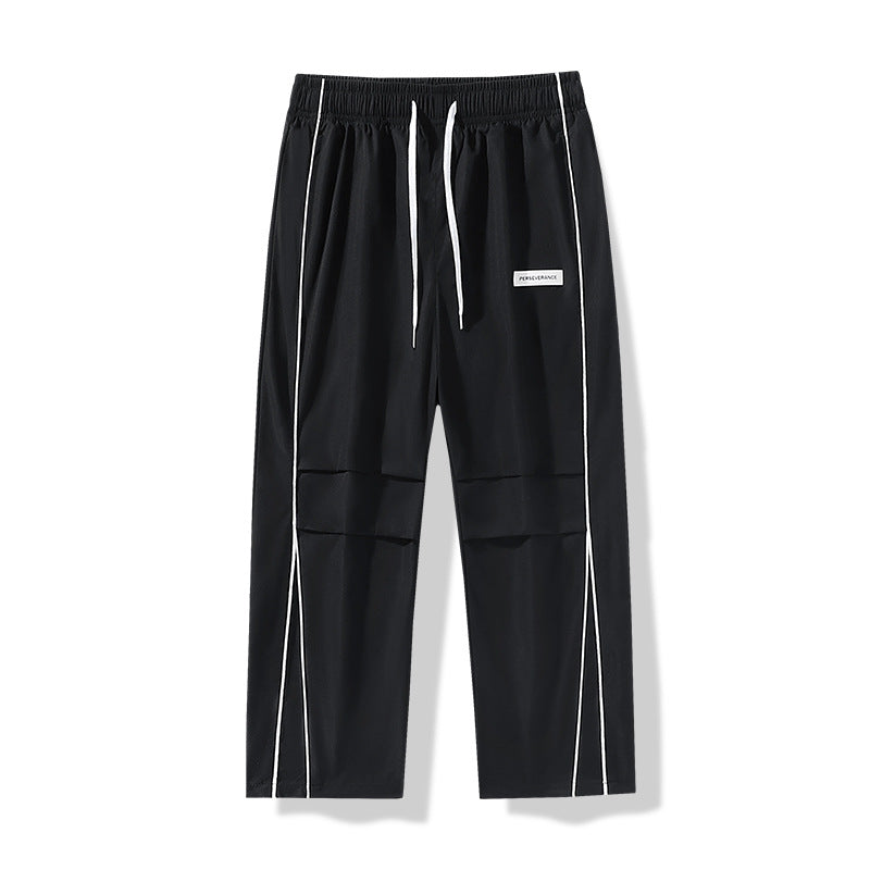 Herren Leichte Technical-Trackhose mit elastischem Bund, Knieabnähern & seitlicher Kontrastpaspel Shop Nory