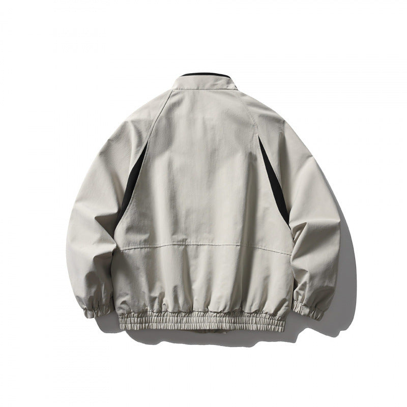 Unisex Boxy-Leichtblousonjacke im Tech-Cotton-Look mit Raglanärmeln, Reißverschluss und elastischem Saum Shop Nory