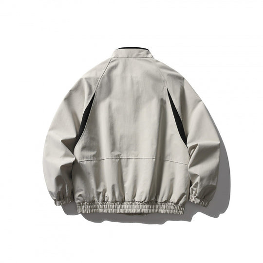 Unisex Boxy-Leichtblousonjacke im Tech-Cotton-Look mit Raglanärmeln, Reißverschluss und elastischem Saum Shop Nory