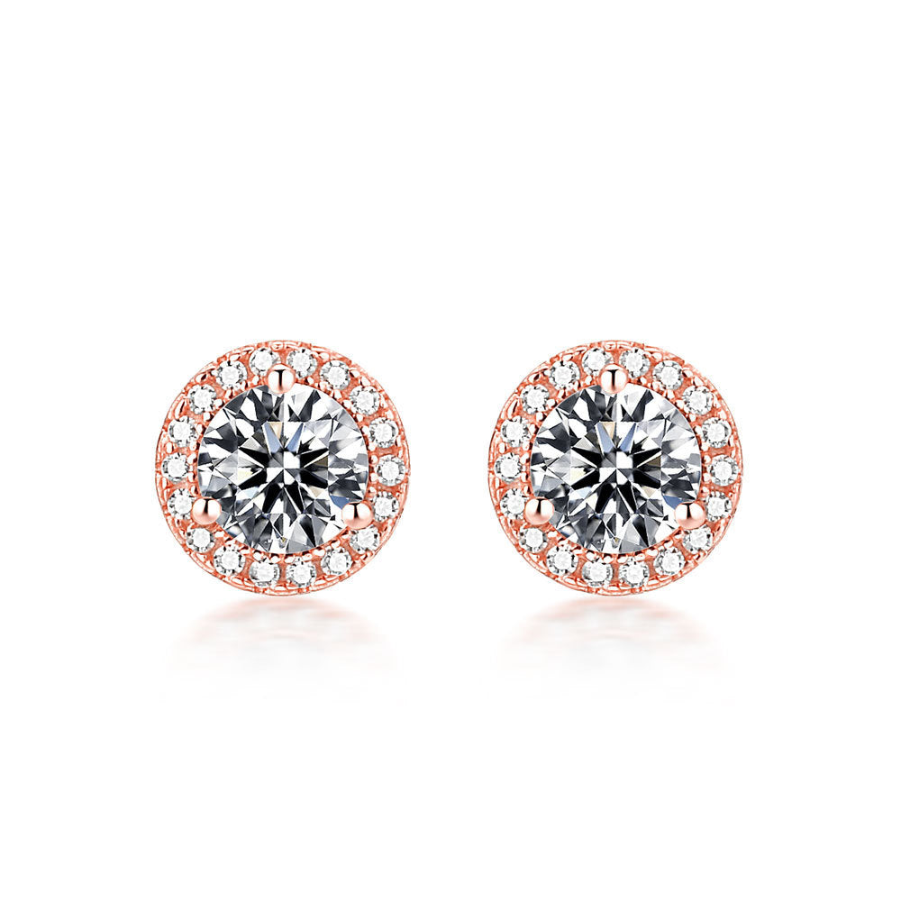 Damen Ohrstecker mit funkelnden Zirkonia und elegantem Design Shop Nory