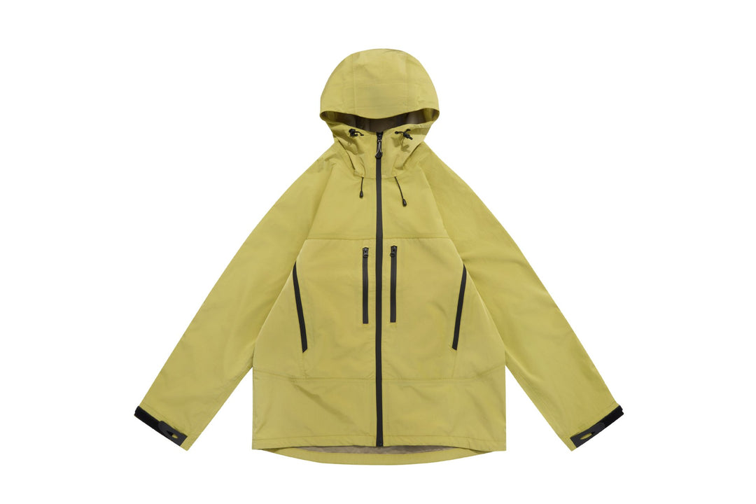 Unisex Technische Kapuzen-Outdoorjacke mit getapten Reißverschlüssen Shop Nory