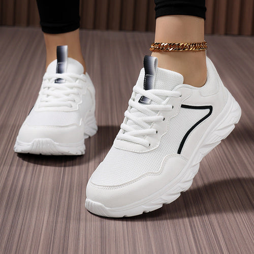 Damen Sportliche Sneakers mit atmungsaktiver Mesh-Oberfläche und stoßdämpfender Sohle