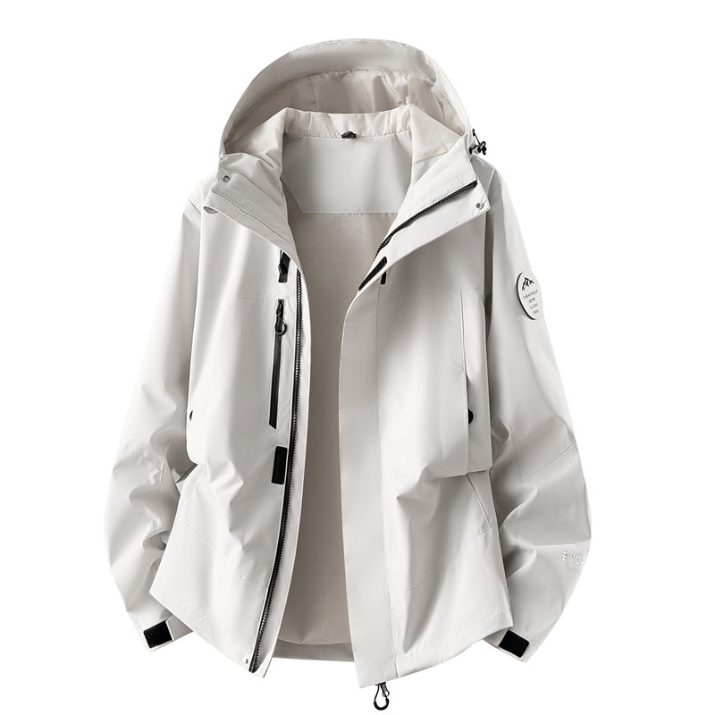 Damen technische dreilagige Softshell-Regenjacke mit getapten Nähten und Multifunktions-Taschen Shop Nory