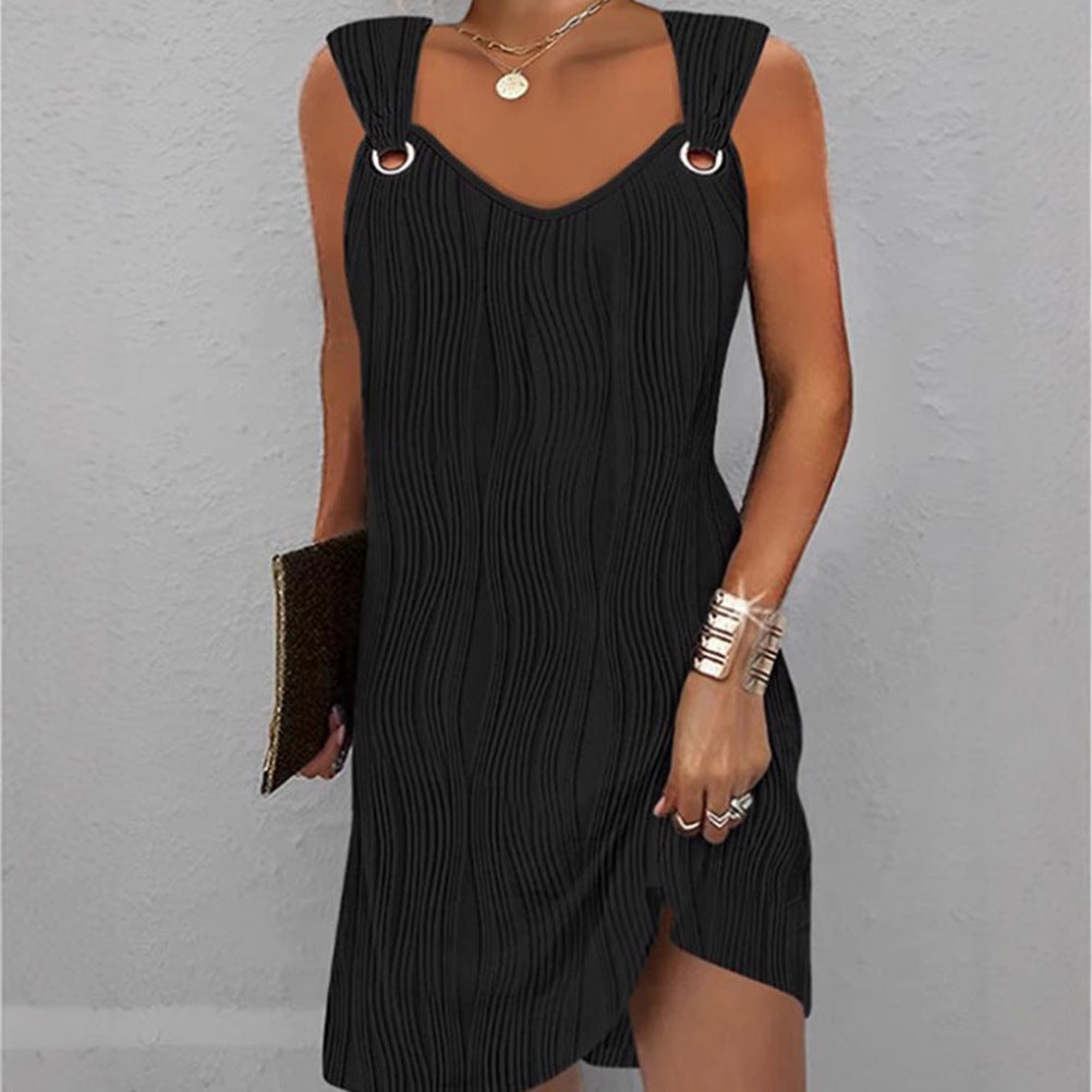 Damen Minikleid mit Wellenmuster