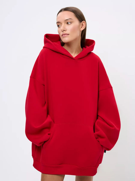 Damen Oversized Kapuzenpullover mit extra weitem Schnitt und Kängurutasche Shop Nory