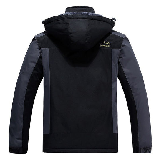 Herren Trekkingparka mit warmem Teddyfutter, abnehmbarer Kapuze und wasserdichter Softshell-Außenschicht Shop Nory