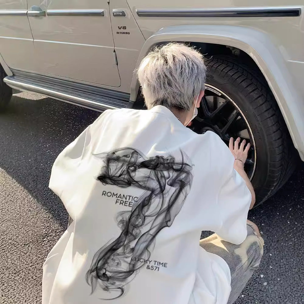 Lockeres T-Shirt in Übergröße für Männer