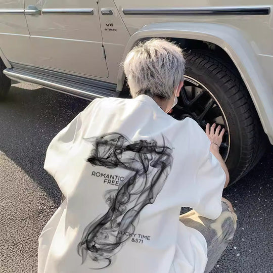 Lockeres T-Shirt in Übergröße für Männer