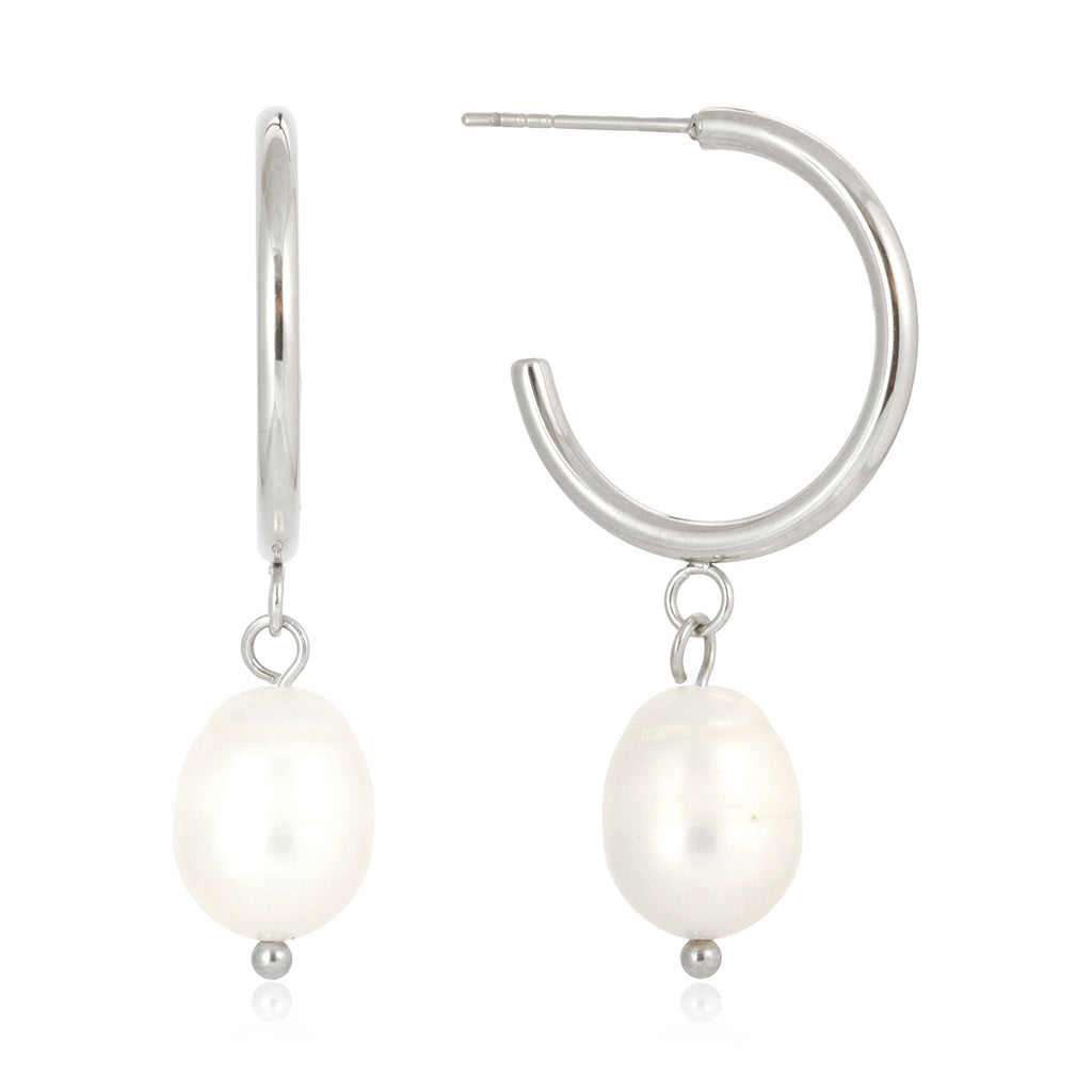 Damen Ohrhänger mit eleganten Perlenakzenten und hypoallergener Edelstahlverarbeitung Shop Nory
