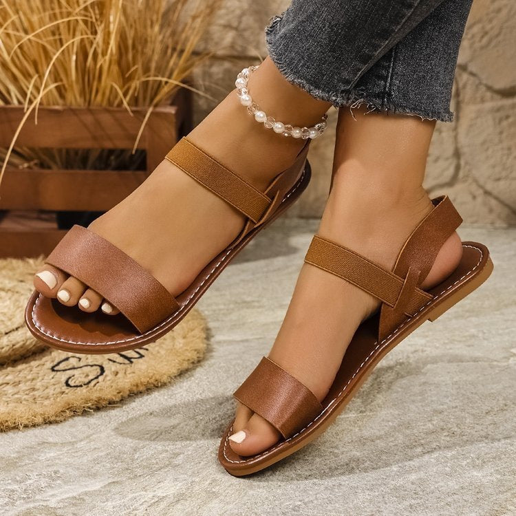 Damen Sandalen mit elegantem Riemen-Design und verstellbarem Knöchelverschluss