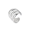 Damen Offener Ring mit elegantem Wellenmuster Shop Nory