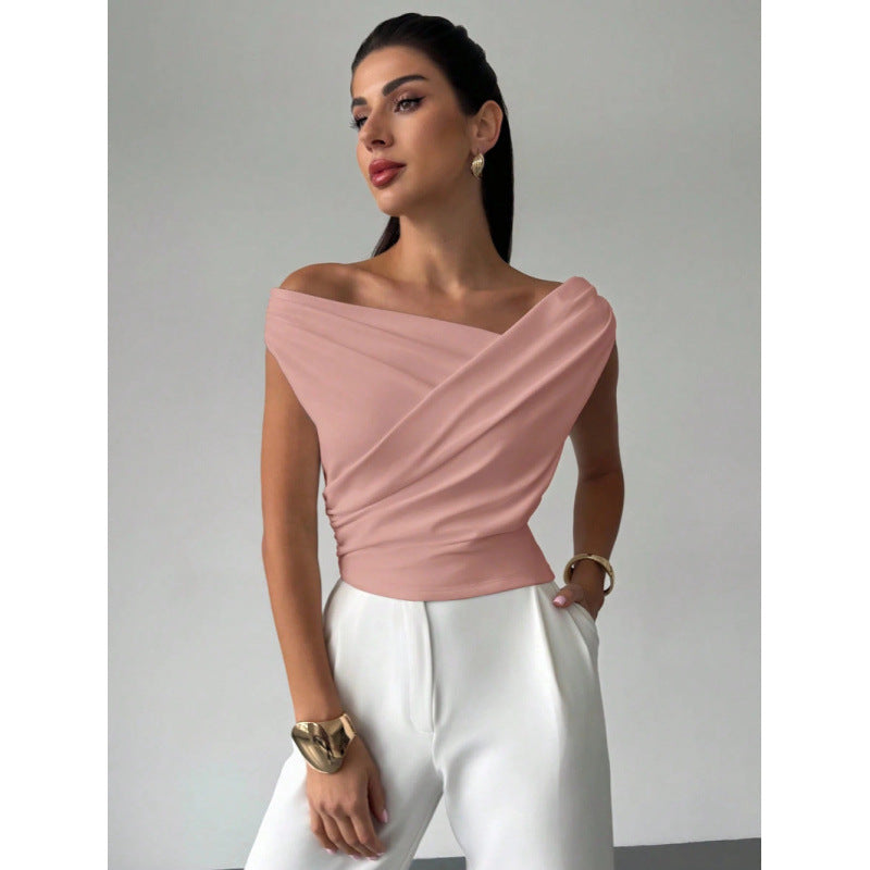 Damen Wickeloberteil mit weichem Stoff und elegantem Design