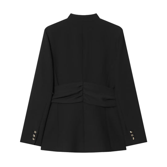Damen Taillierter Blazer mit breitem Gürtel und goldener Ovalschließe Shop Nory