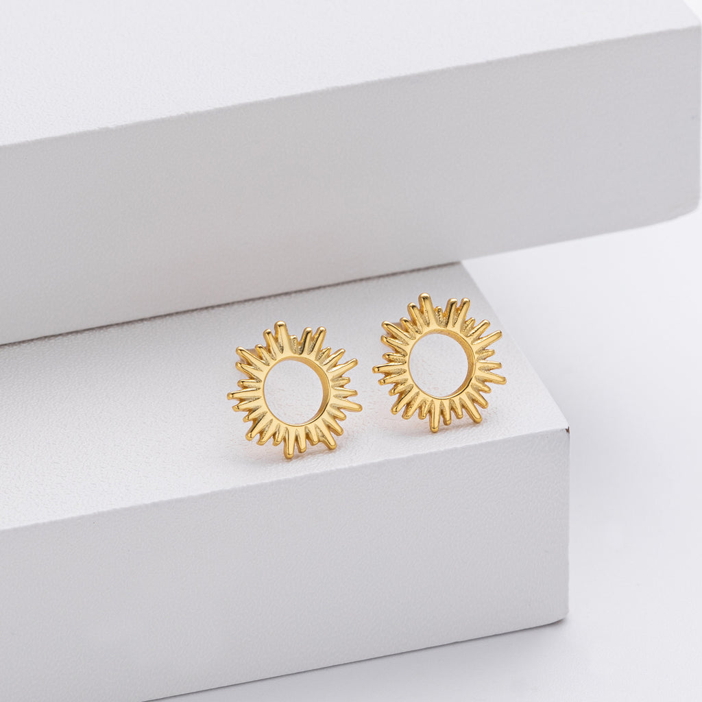 Damen Ohrstecker im strahlenden Sonnenmotiv Shop Nory