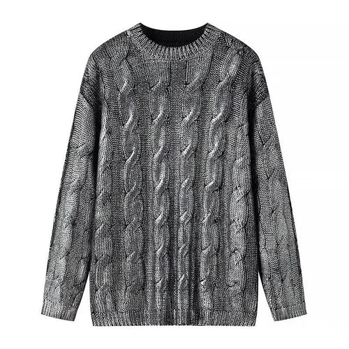 Damen Oversize-Zopfstrickpullover mit Rundhals Shop Nory