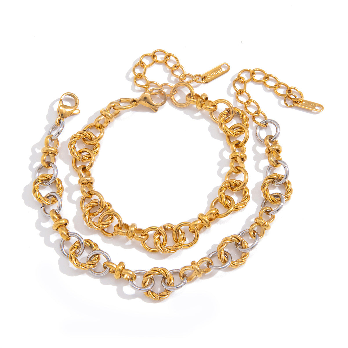 Damen Armband mit modernem Kettenmuster und hypoallergenen Eigenschaften Shop Nory