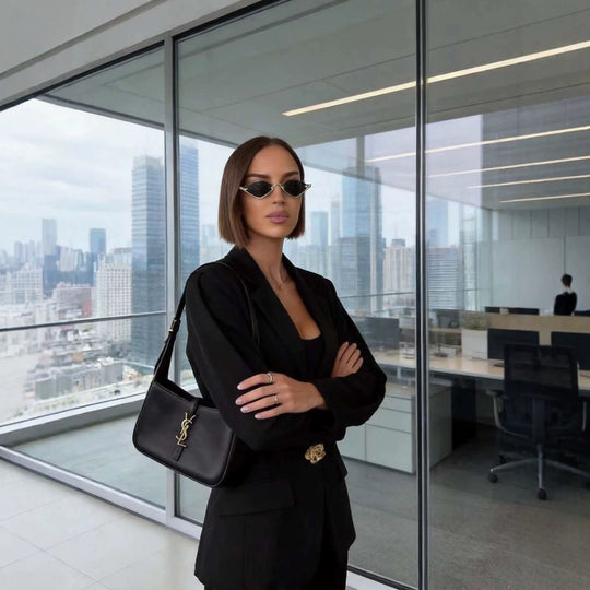 Damen Taillierter Ein-Knopf-Blazer mit floralem Dekoverschluss und Klappentaschen Shop Nory