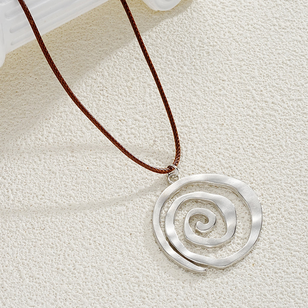 Damen Anhänger-Halskette mit spiralförmigem Design Shop Nory