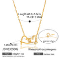 Damen Halskette mit herzförmigem Anhänger und funkelnden Zirkonia-Akzenten Shop Nory