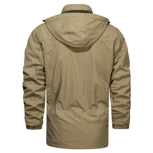 Herren leichter Fieldparka mit Kapuze, atmungsaktivem Mesh‑Futter und multifunktionalen Taschen Shop Nory