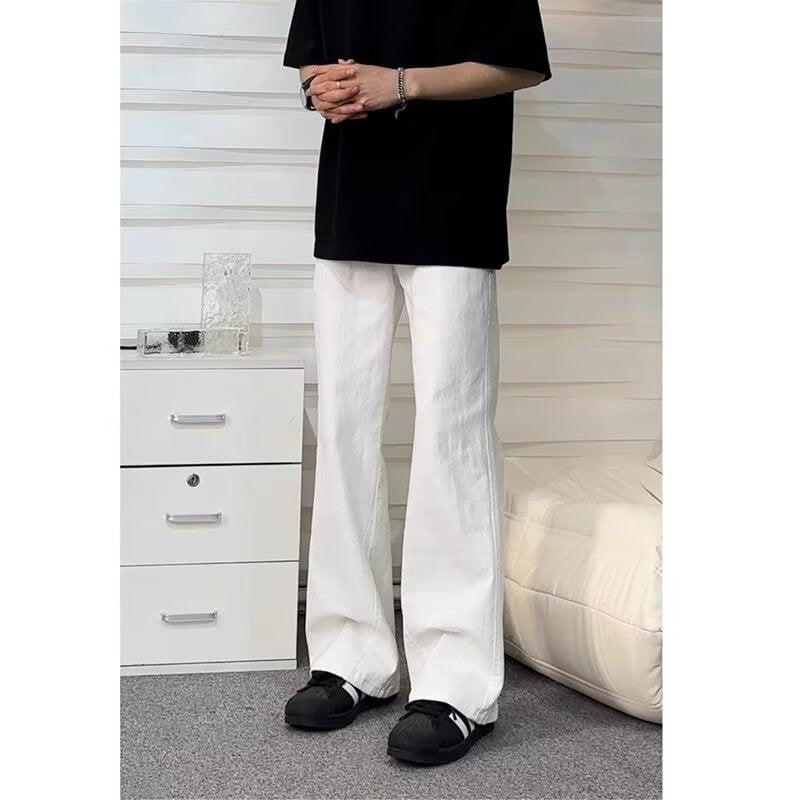 Herren Baumwollmix-Hose mit geradem Bein, lockerem Schnitt und tiefer Leibhöhe Shop Nory