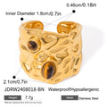 Damen Offenes Armband mit kunstvollem Design und zwei geschliffenen Edelsteinen Shop Nory