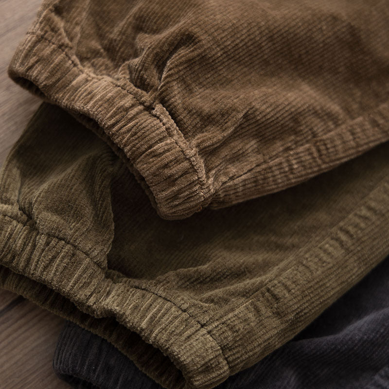 Herren Chino-Joggerhose aus Baumwollmix mit elastischem Bund, Tunnelzug und elastischen Knöchelbündchen Shop Nory