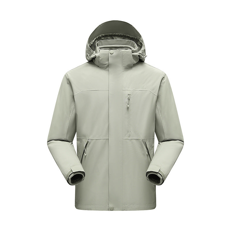 Herren Wasserabweisender Winterparka mit abnehmbarer Kapuze und getapten Nähten Shop Nory