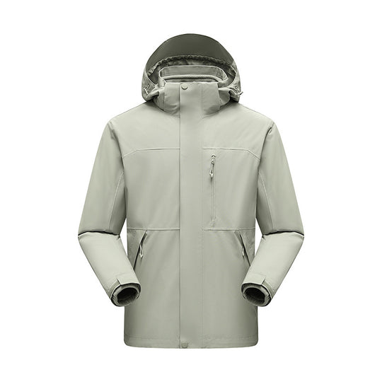Herren Wasserabweisender Winterparka mit abnehmbarer Kapuze und getapten Nähten Shop Nory