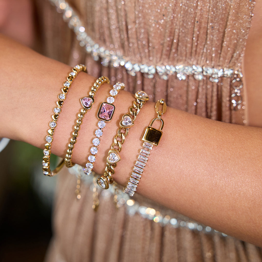 Damen Armband mit funkelnden Zirkonia und wasserfestem, hypoallergenem Design Shop Nory