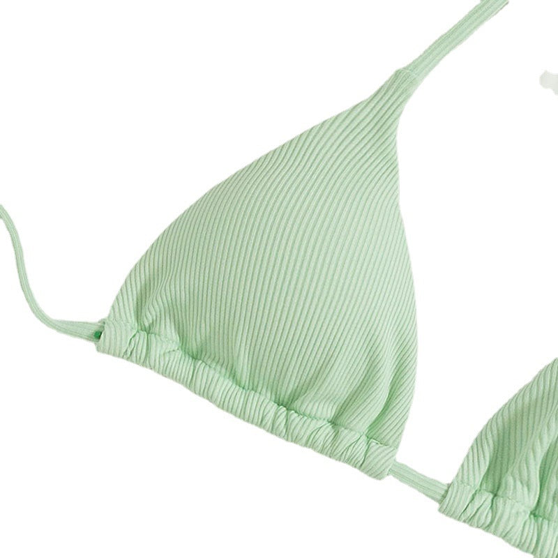 Damen Triangel-Bikini mit feinen Rüschendetails
