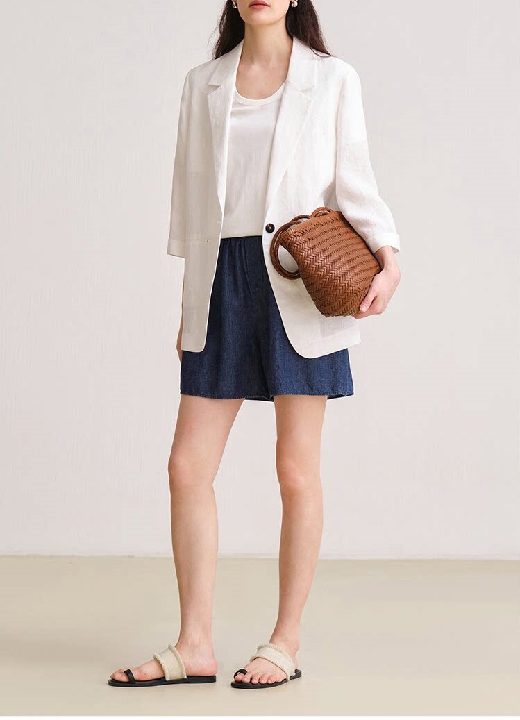 Damen Bequeme und elegante Leinenhose Shop Nory