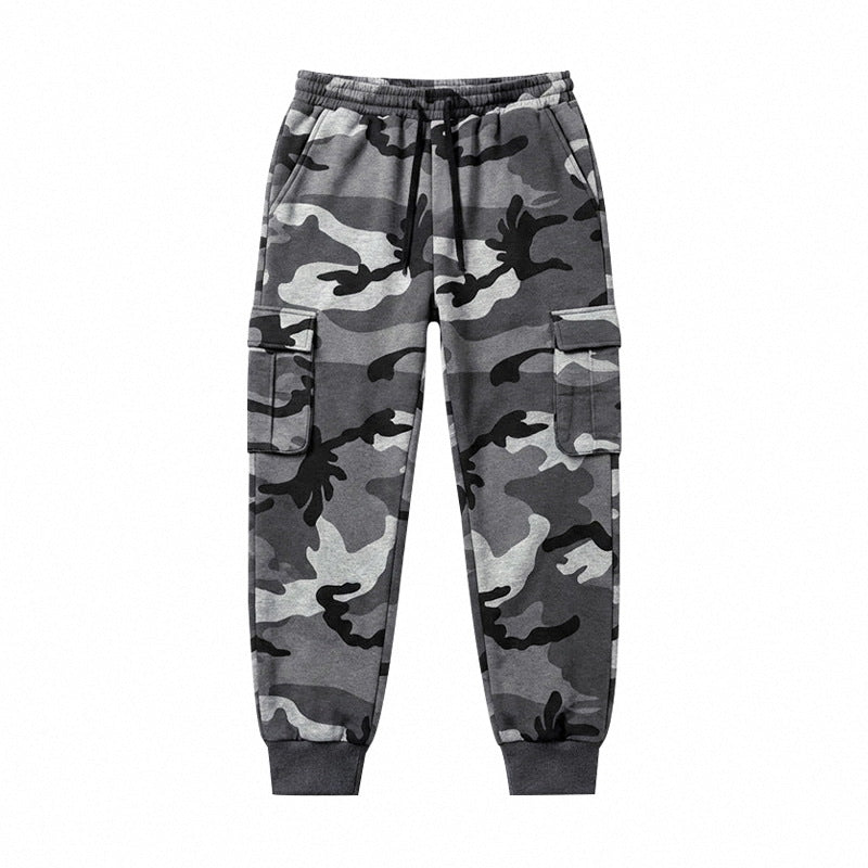 Herren Cargohose im Jogger-Stil mit elastischem Bund, Kordelzug und Mehrfachtaschen Shop Nory