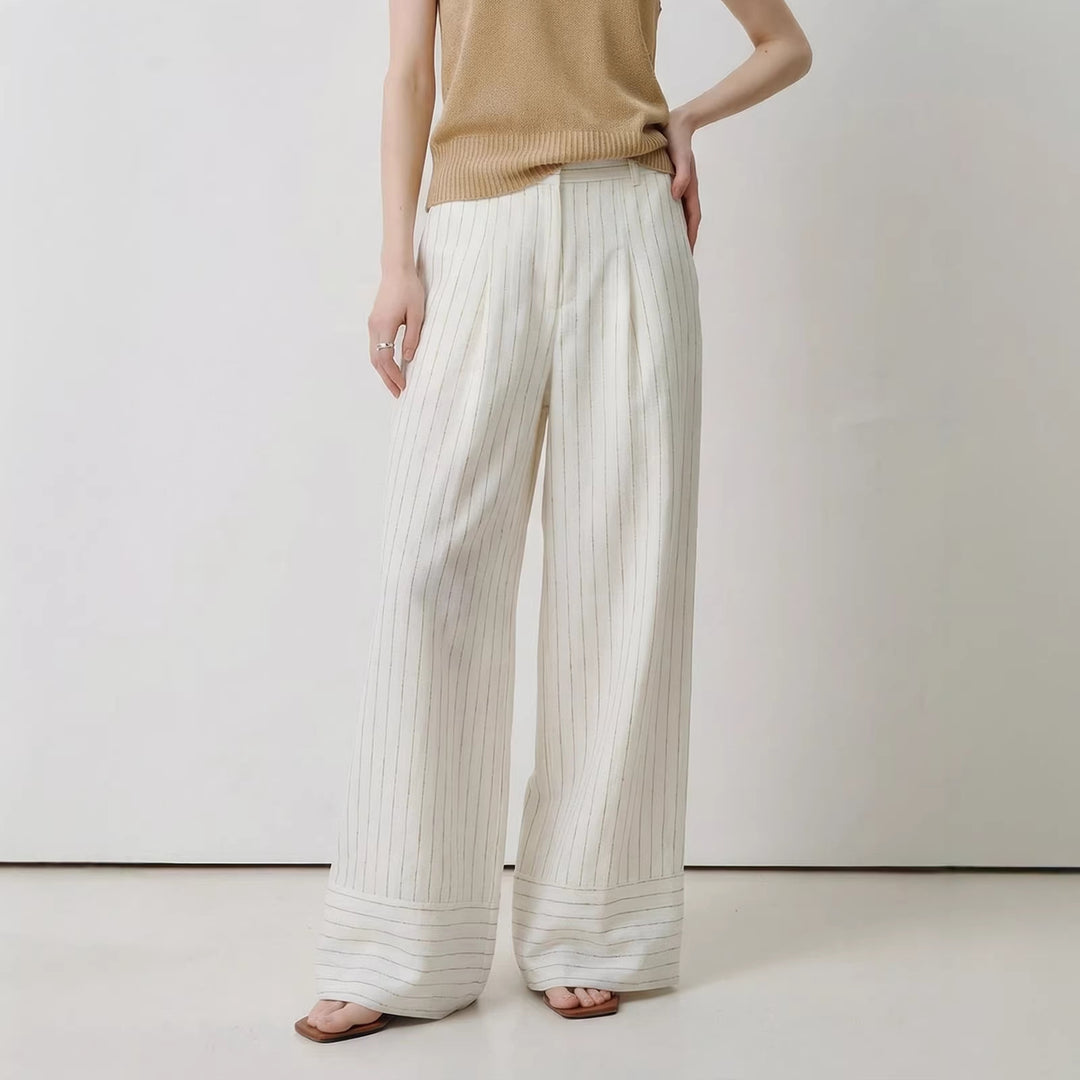 Damen Weite Streifenhose Shop Nory