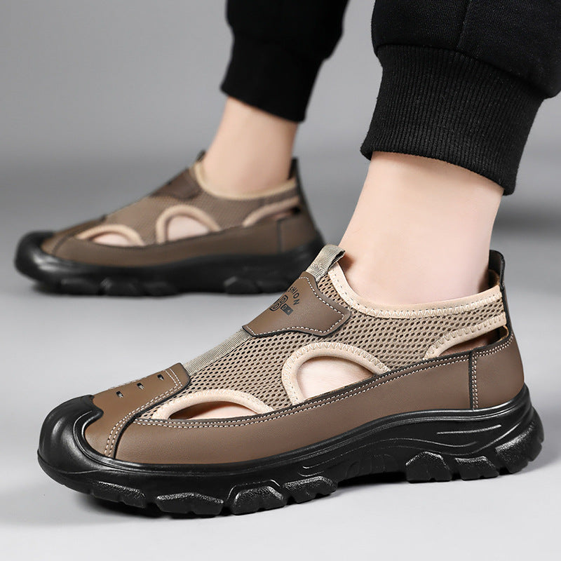 Herren nan atmungsaktive Outdoor-Sandale mit stoßdämpfender Sohle und verstärktem Zehenschutz Shop Nory