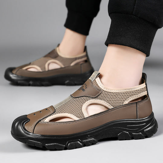 Herren nan atmungsaktive Outdoor-Sandale mit stoßdämpfender Sohle und verstärktem Zehenschutz Shop Nory