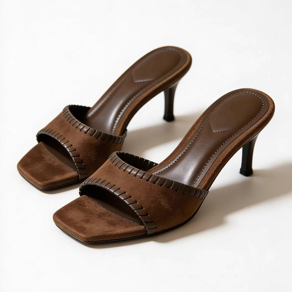 Damen Elegante Sling-Pumps mit filigranem Riemendesign und komfortablem Blockabsatz