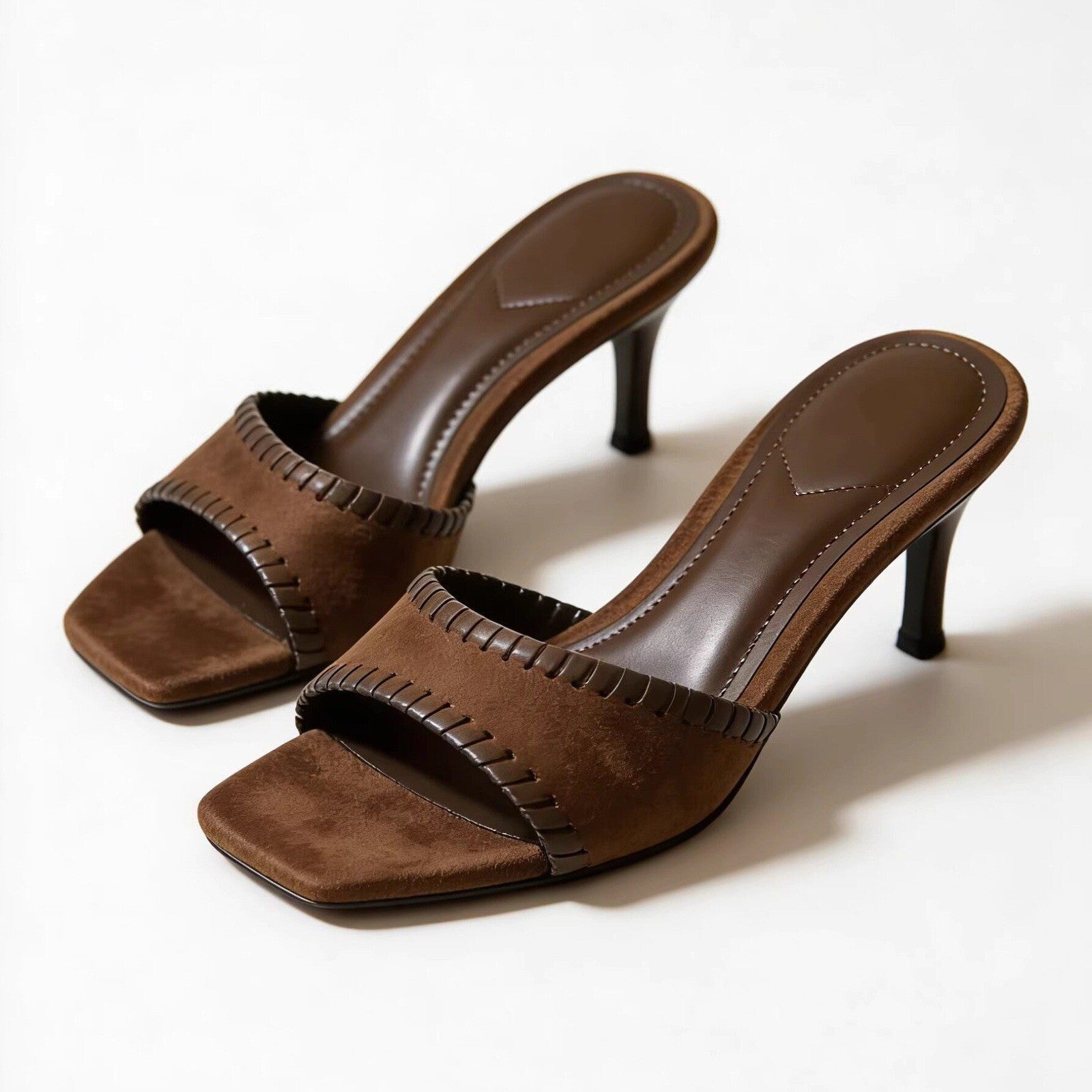 Damen Elegante Sling-Pumps mit filigranem Riemendesign und komfortablem Blockabsatz