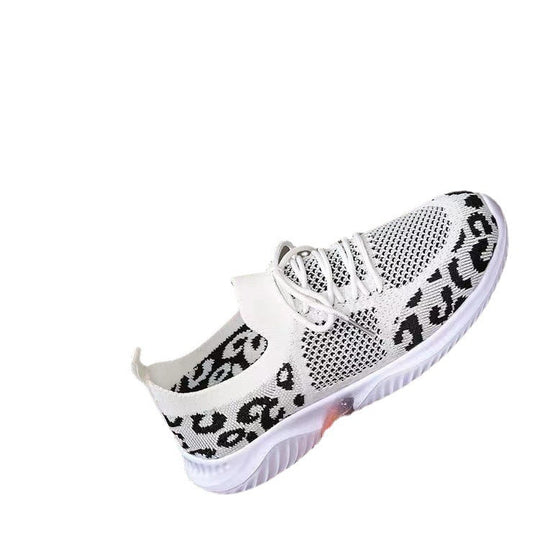Damen Atmungsaktive Sneakers im modernen Leopardenmuster