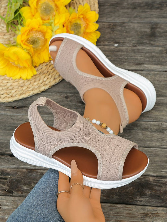 Damen Atmungsaktive Sport-Sandalen mit elastischem Obermaterial und rutschfester Sohle