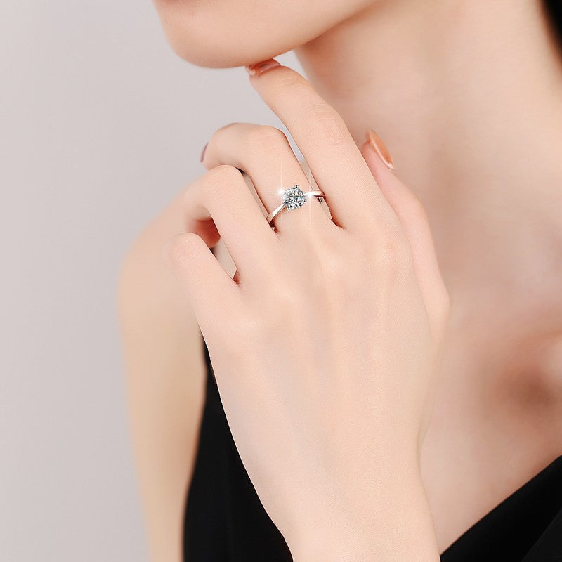 Damen Verlobungsring mit strahlendem Zirkonia Shop Nory